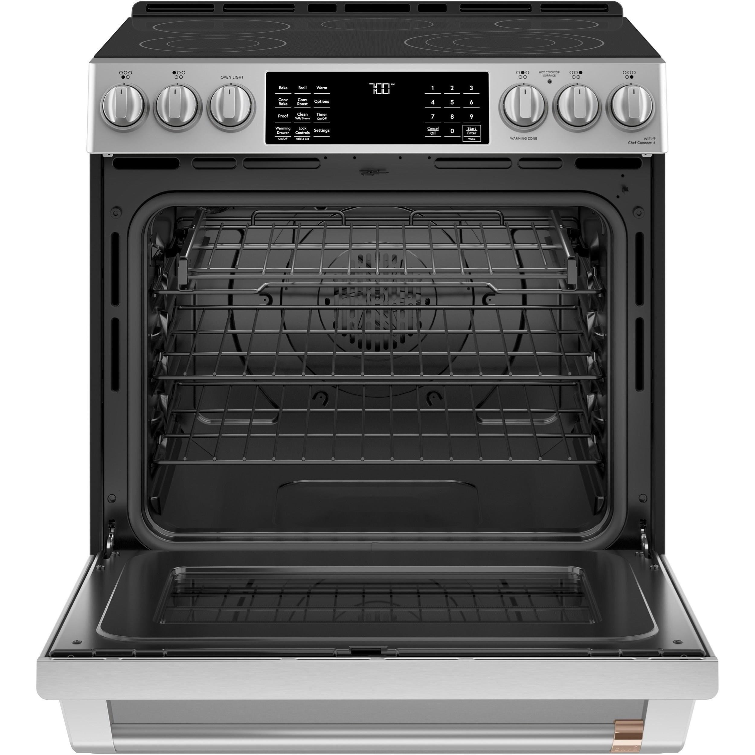 GE Appliances CES700P2MS1 Cafe´™ 30" Smart SlideIn, FrontControl